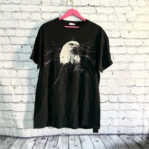 RHUIGI. Black graphic Tshirt. Size M